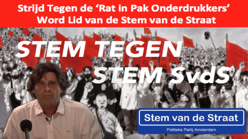 Het Programma/Doelstelling voor Amsterdam De Stem van de Straat Partij (niet uitputtend).